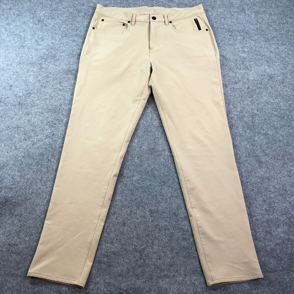 Fourlaps Traverse Mens Chino Pants 33x32 (fits 34x31) Khaki Beige Slim Leg